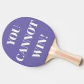 Man kann nicht Tischtennispaddel gewinnen Tischtennis Schläger (Seitenansicht)