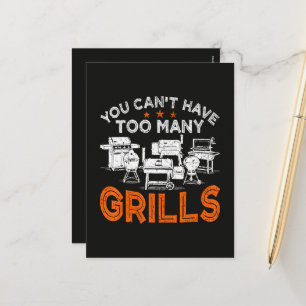 Man kann nie genug Grills haben Feiertagspostkarte