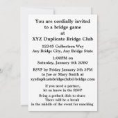 Man kann nie zu viel Bridge und vier Card Anzug sp Einladung (Rückseite)