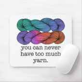 Man kann nie zu viel Garne faul haben Mousepad (Mit Mouse)