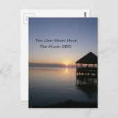 Man kann nie zu viele externe Banken haben Postkarte (Vorne/Hinten)