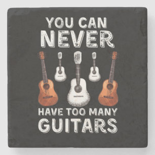 Man kann nie zu viele Gitarren haben Steinuntersetzer