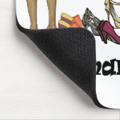 Man kann nie zu viele Schuhe T - Shirt haben. Mousepad (Ecke)