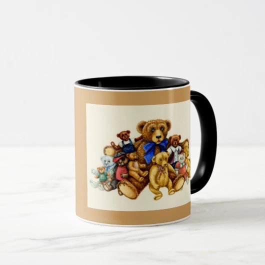 Man kann nie zu viele Teddybären-TASSE haben Tasse (VorderseiteRechts)