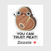 Man kann sich auf einen lustigen Steak Pub verlass Aufkleber (Blatt)