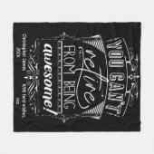 Man kann sich nicht ersparen, Phantastisch zu sein Fleecedecke (Vorderseite (Horizontal))