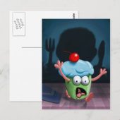 Man kann sich nicht von der Muffin-Mann-Postkarte  Postkarte (Vorne/Hinten)