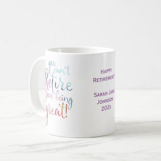 Man kann sich nicht von einer großartigen Wasserfa Kaffeetasse (Vorderseite Links)