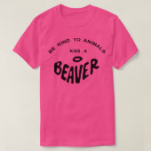 MAN KANN TIEREN, DIE EIN BIER KISSEN T-Shirt (Design vorne)