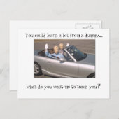 Man kann viel aus einer Dummy lernen Postkarte (Vorne/Hinten)