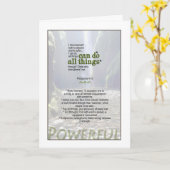 Man kann wirklich alles tun - Philippinen 4:13 Karte (Gelbe Blume)