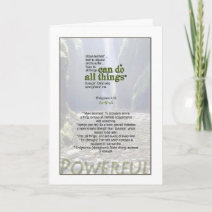 Man kann wirklich alles tun - Philippinen 4:13 Karte