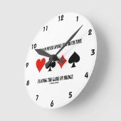 Man kann zu viel Zeit nie verbringen, die Brücke Runde Wanduhr (Winkel)