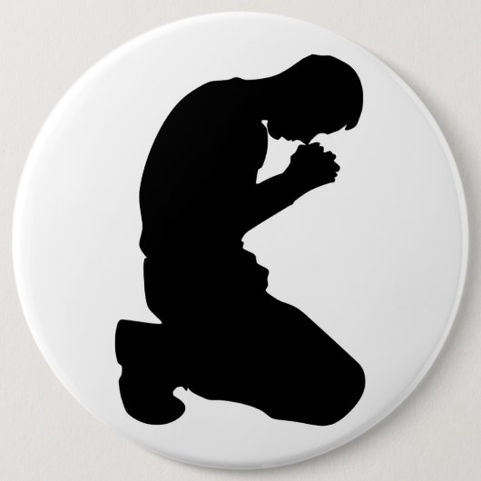 MAN KNELT IN PRAYER BUTTON (Vorderseite)