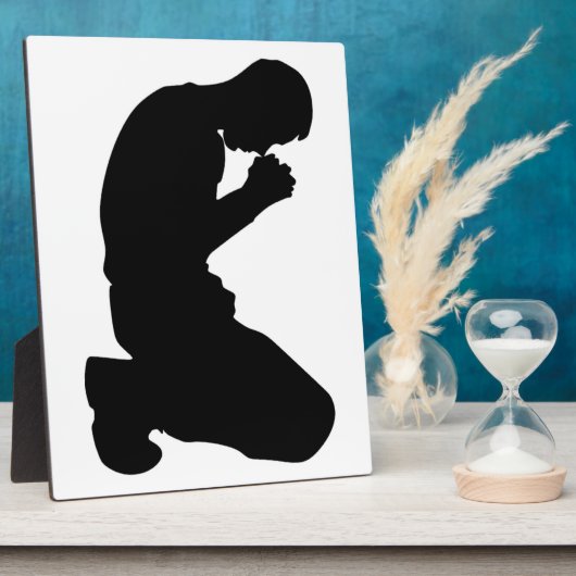 MAN KNELT IN PRAYER FOTOPLATTE (Seite)