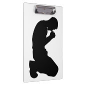 MAN KNELT IN PRAYER KLEMMBRETT (Rechts)