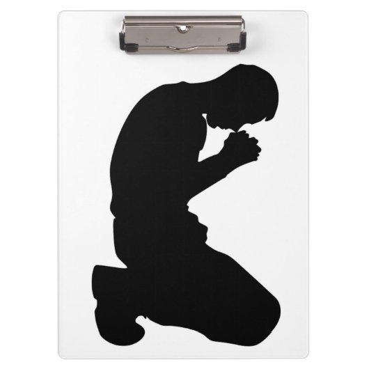 MAN KNELT IN PRAYER KLEMMBRETT (Vorderseite)