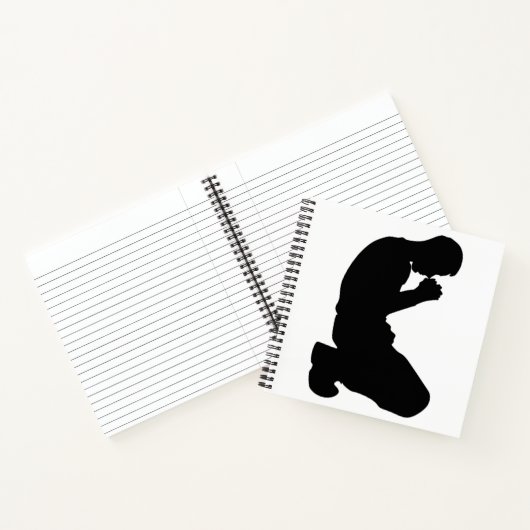 MAN KNELT IN PRAYER NOTIZBLOCK (Innenseite)