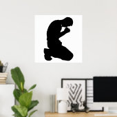 MAN KNELT IN PRAYER POSTER (Heimbüro)