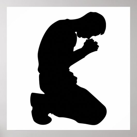 MAN KNELT IN PRAYER POSTER (Vorne)