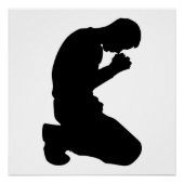 MAN KNELT IN PRAYER POSTER (Vorderseite)