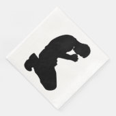 MAN KNELT IN PRAYER SERVIETTE (Ecke)