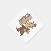 Man liefert Parzellen Napkins Serviette (Ecke)