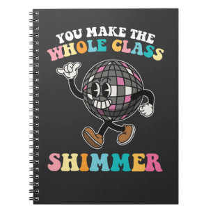 Man macht die ganze Klasse zu einem Groovy Retro Notizblock