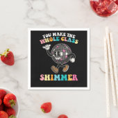 Man macht die ganze Klasse zu einem Groovy Retro Serviette (Beispiel)