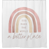Man macht die Welt zu einem besseren Duschvorhang (Vorderseite)