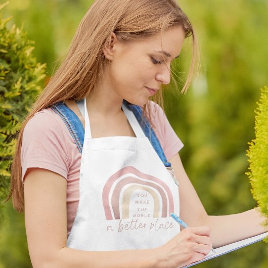 Man macht die Welt zu einem besseren Ort der Schür Schürze