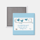 Man macht die Weltausstellung einfach, indem man d Magnet (Vorderseite/Rückseite)