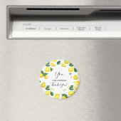 Man macht ein anderes gelbes Zitronenmuster Magnet (In Situ (Geschirrspüler))