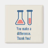 Man macht einen Unterschied zwischen Wissenschaft  Magnet (Vorne)