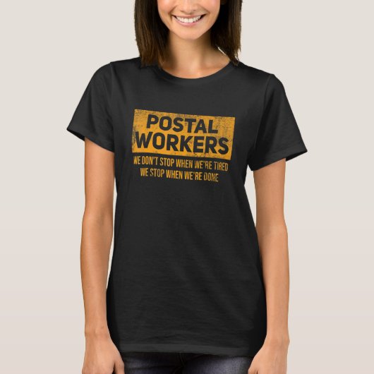 Man Mail Lady Rural Carrier Postal Worker Delivery T-Shirt (Vorderseite)