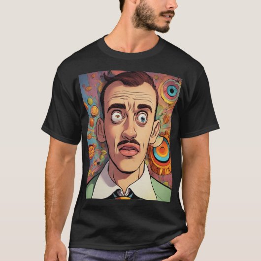 MAN_MANUAL HYPNOTIZED MAN DRUCKTE T - SHIRT (Vorderseite)