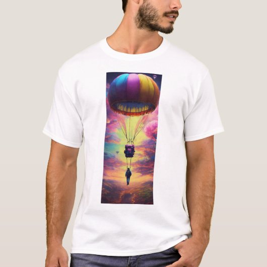 MAN_MANUAL PARACHUTE PRINTER T - SHIRT (Vorderseite)