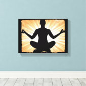 Man Meditation Zen Leinwand Mauer (Insitu (Holzboden))