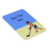 Man Metal Detection Beach Magnet (Rechte Seite)