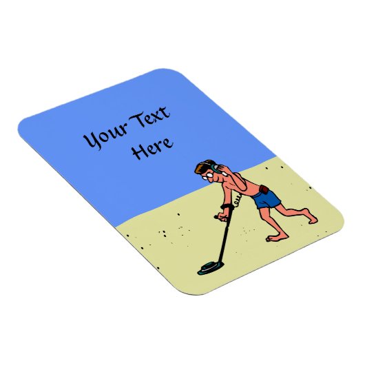 Man Metal Detection Beach Magnet (Rechte Seite)