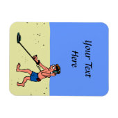 Man Metal Detection Beach Magnet (Horizontal)