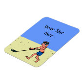 Man Metal Detection Beach Magnet (Linke Seite)