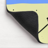 Man Metal Detection Beach Mousepad (Ecke)