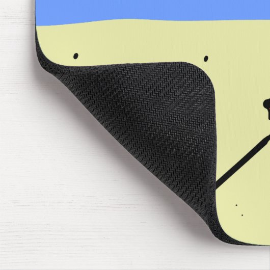 Man Metal Detection Beach Mousepad (Ecke)