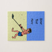 Man Metal Detection Beach Puzzle (Horizontal)