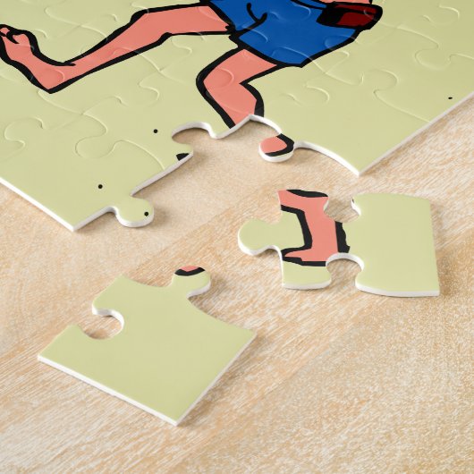 Man Metal Detection Beach Puzzle (Seite)