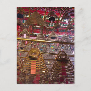 Man Mo buddhistischer Tempel von Hongkong Postkarte