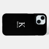Man Monogram Name personalisiert Case-Mate iPhone Hülle (Rückseite (Horizontal))