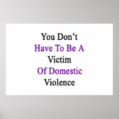 Man muss kein Opfer häuslicher Gewalt sein Poster (Vorne)