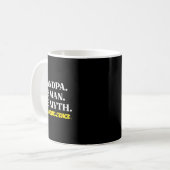 Man Myth Bad Influence Funny Vathers Großeltern D Kaffeetasse (Vorderseite Links)